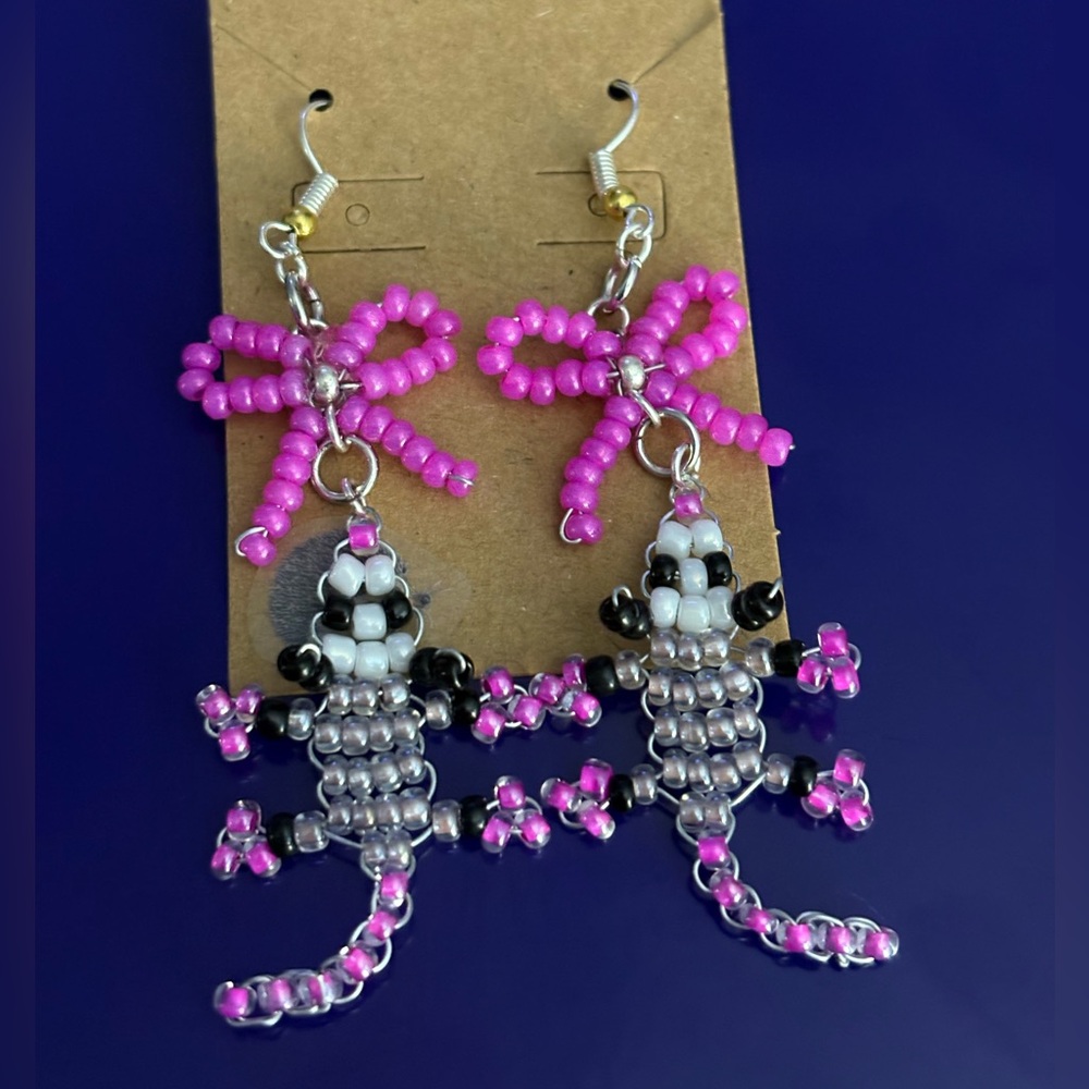 Handmade Possum Queen Earrings